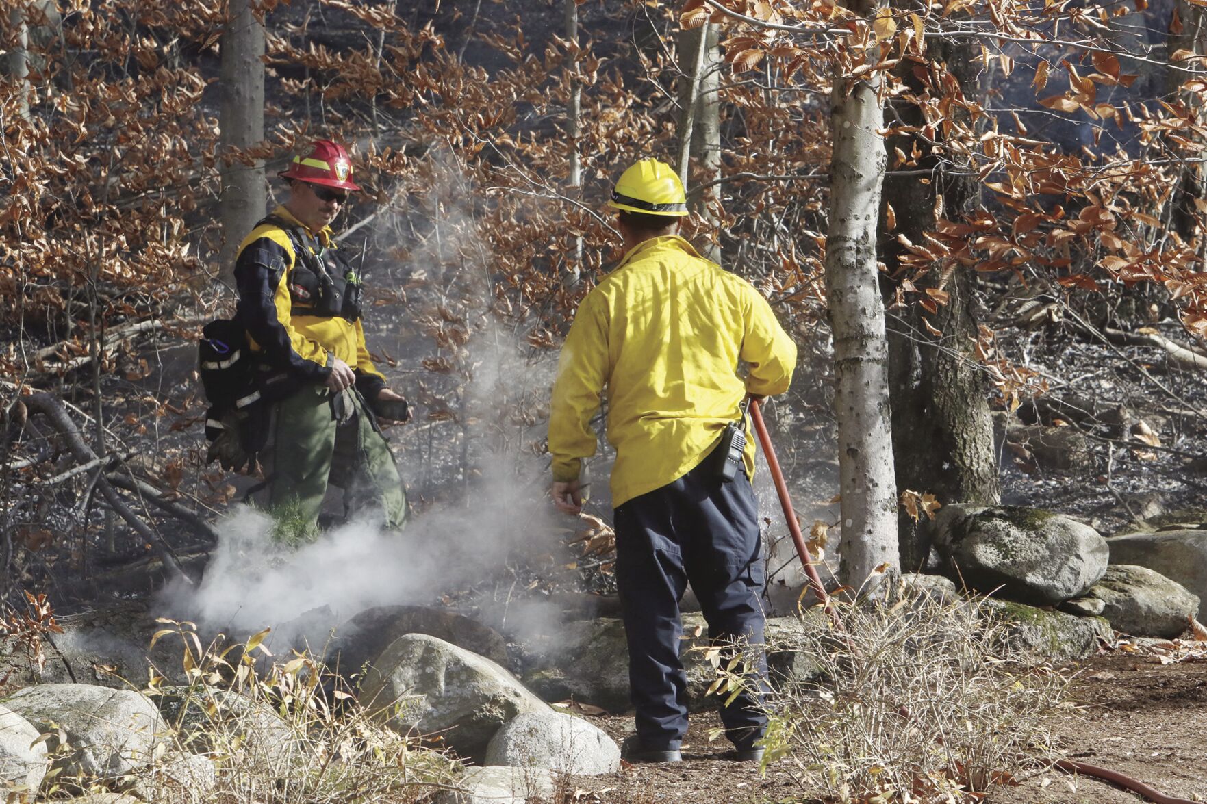 Crews working to contain brushfire in Gilmanton